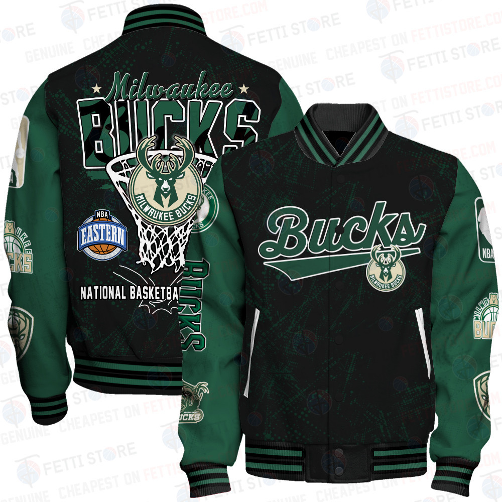 milwaukee bucks nba baseball varsity jacket baseball jacket all over print sfat v20 2rjdp