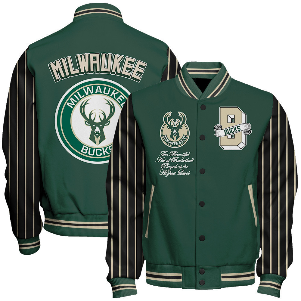 milwaukee bucks nba baseball varsity jacket baseball jacket all over print sh1 v10 0fyqk