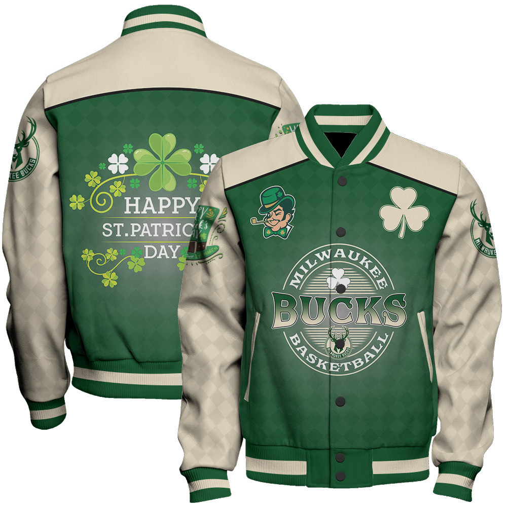 milwaukee bucks nba baseball varsity jacket baseball jacket all over print stm v21 9o0qr