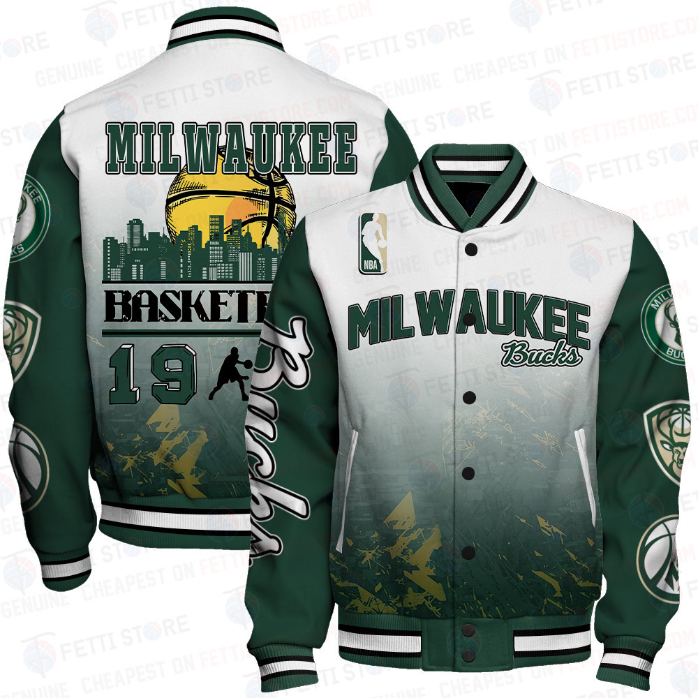 milwaukee bucks nba baseball varsity jacket baseball jacket all over print wf24 jsjqh