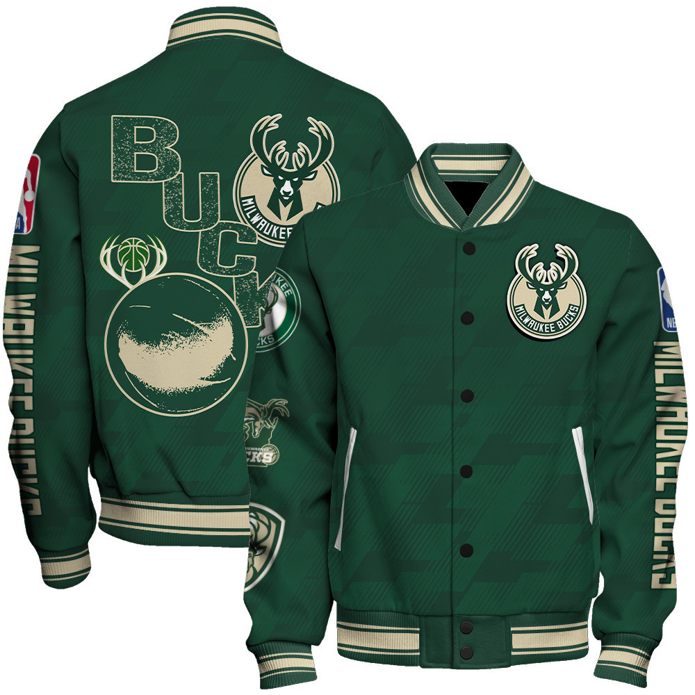 milwaukee bucks new design team color baseball varsity jacket baseball jacket all over print sfat v16 ibotn