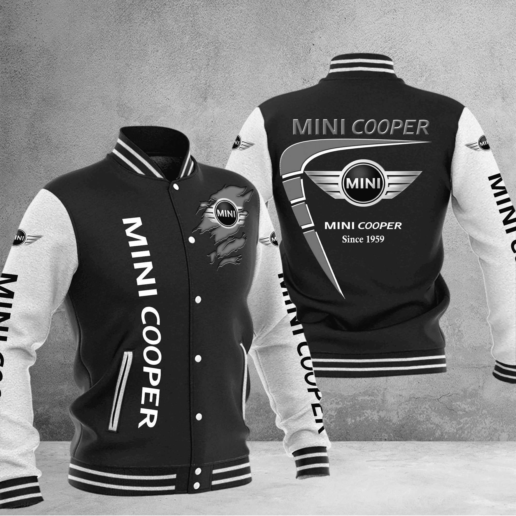 mini cooper baseball varsity jacket baseball jacket all over print 9hrbc