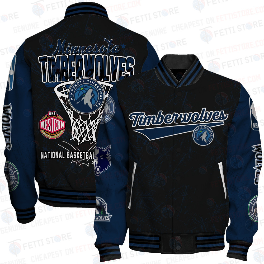 minnesota timberwolves nba baseball varsity jacket baseball jacket all over print sfat v20 xed6m