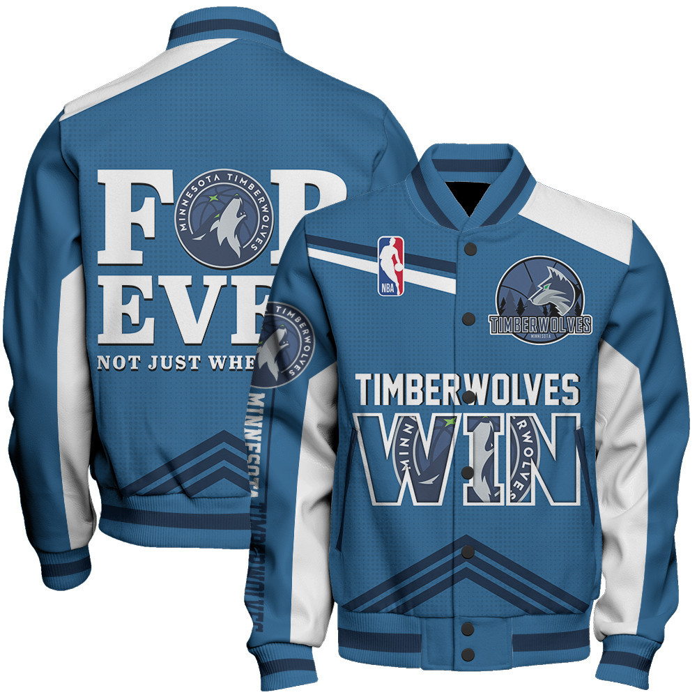 minnesota timberwolves nba baseball varsity jacket baseball jacket all over print stm v15 ui1un