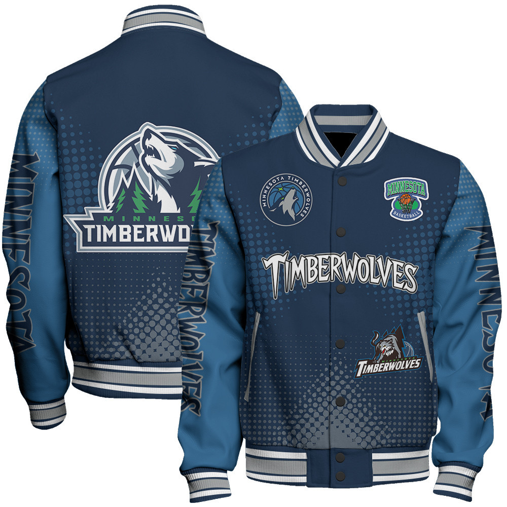 minnesota timberwolves nba baseball varsity jacket baseball jacket all over print stm v18 pya7i