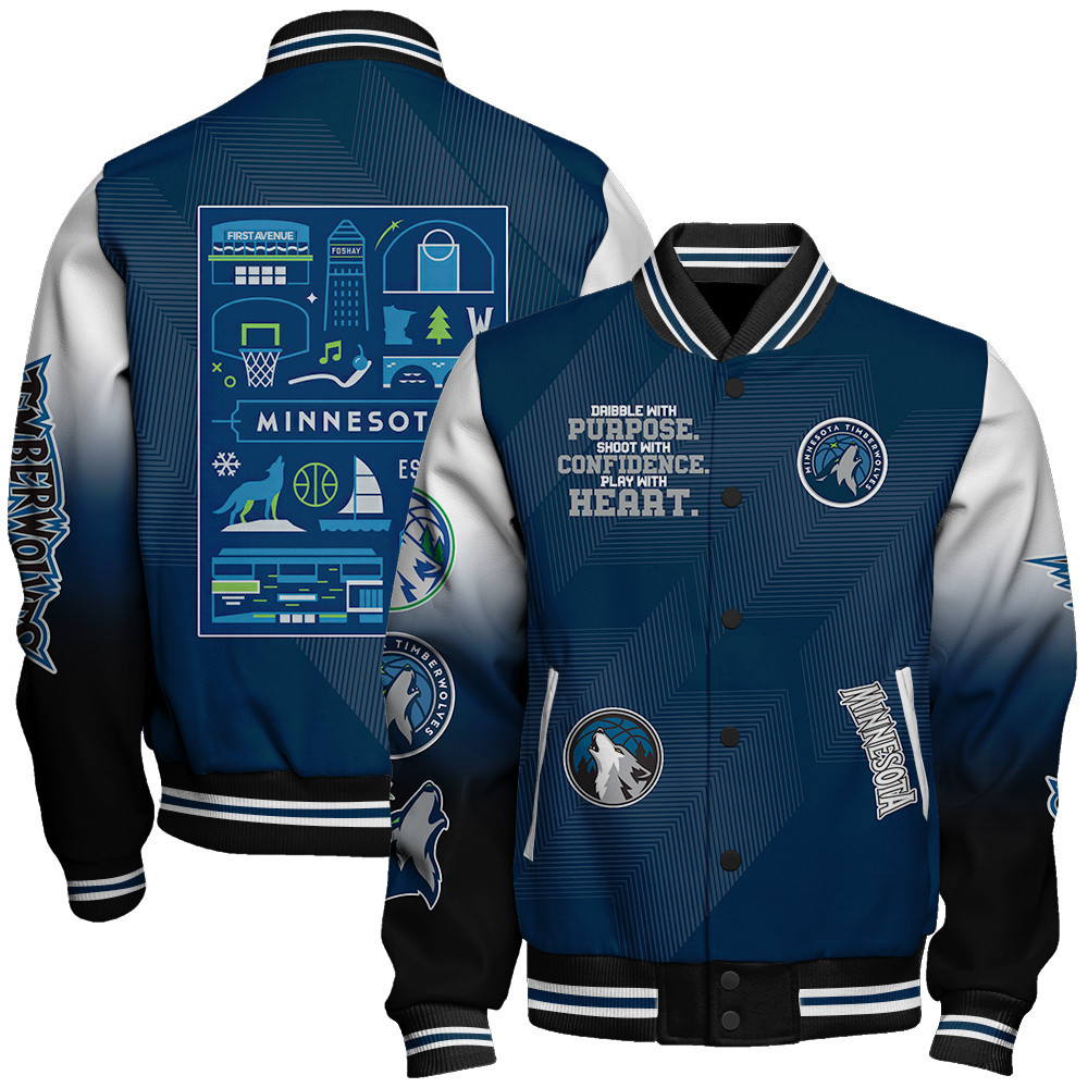 minnesota timberwolves nba baseball varsity jacket baseball jacket all over print stm v4 pqujp