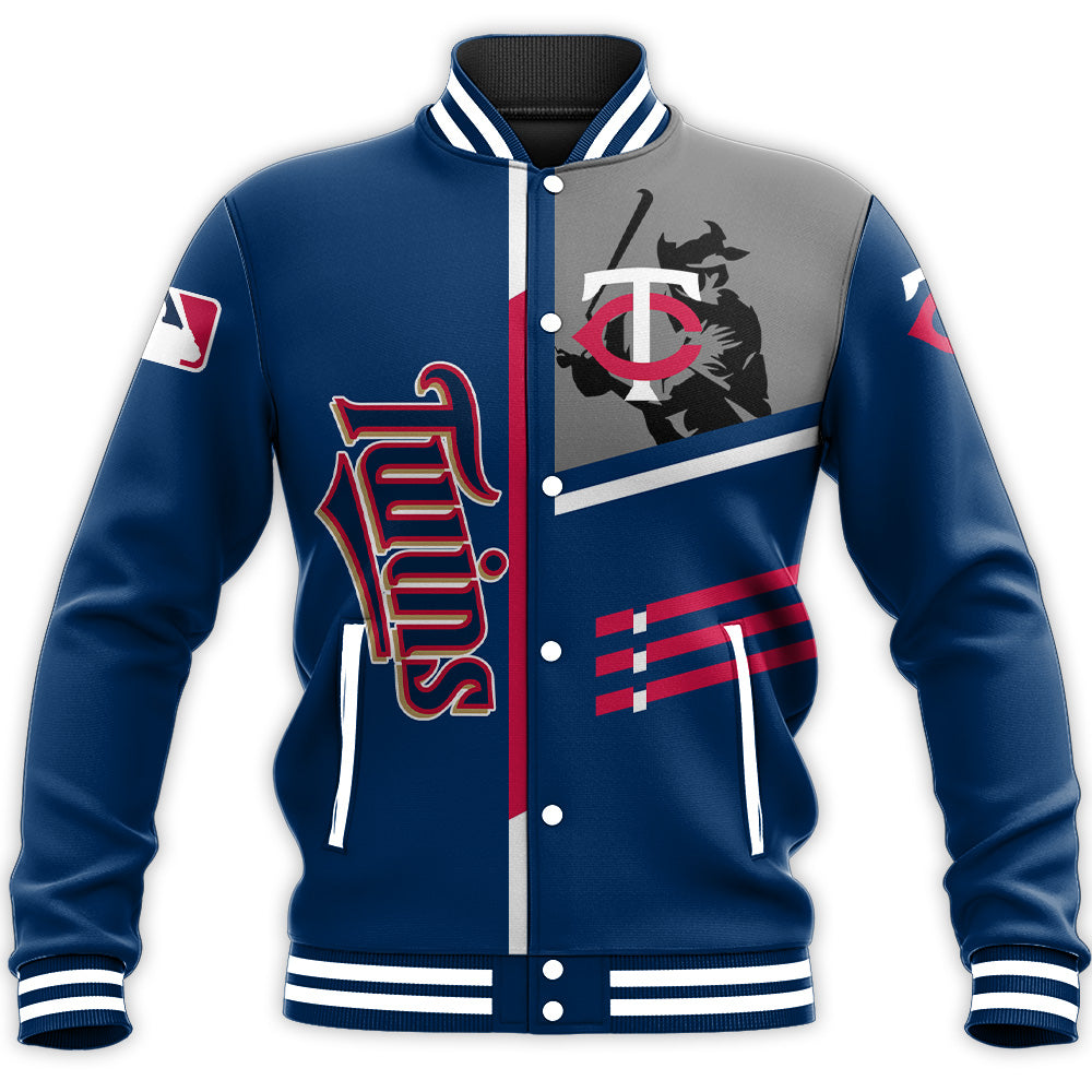 minnesota twins baseball jacket button up zipper hooded all over print personalized baseball for fan mlb yvtjm