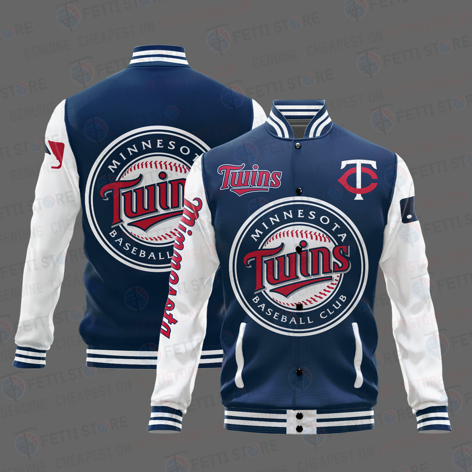 minnesota twins mlb baseball varsity jacket baseball jacket all over print stm zheoe