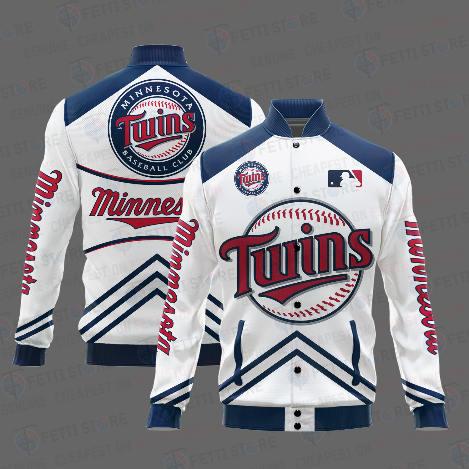 minnesota twins mlb baseball varsity jacket baseball jacket all over print v4 wmcj7