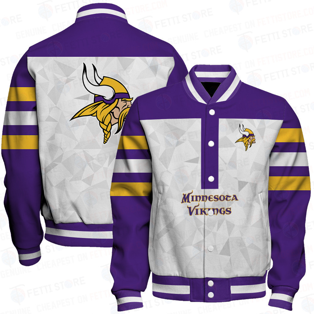 minnesota vikings nfl 2023 starter thursday night gridiron raglan unisex baseball varsity jacket baseball jacket all over print v6 ighwq