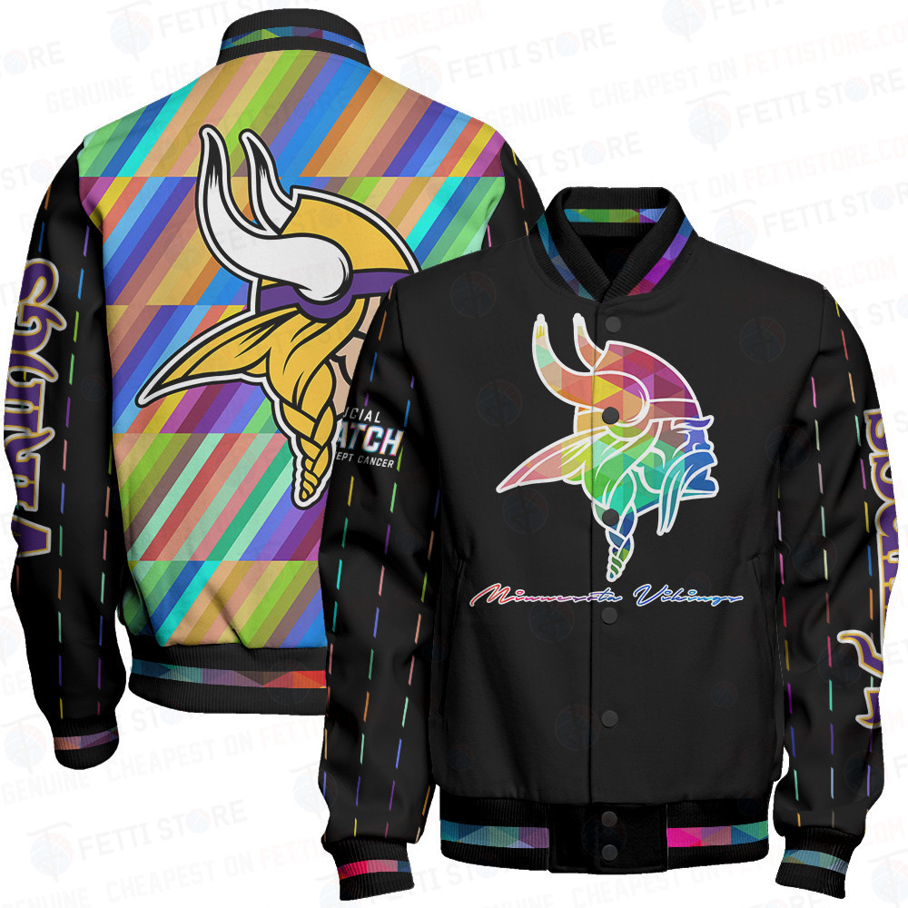 minnesota vikings nfl baseball varsity jacket baseball jacket all over print v2 usftk