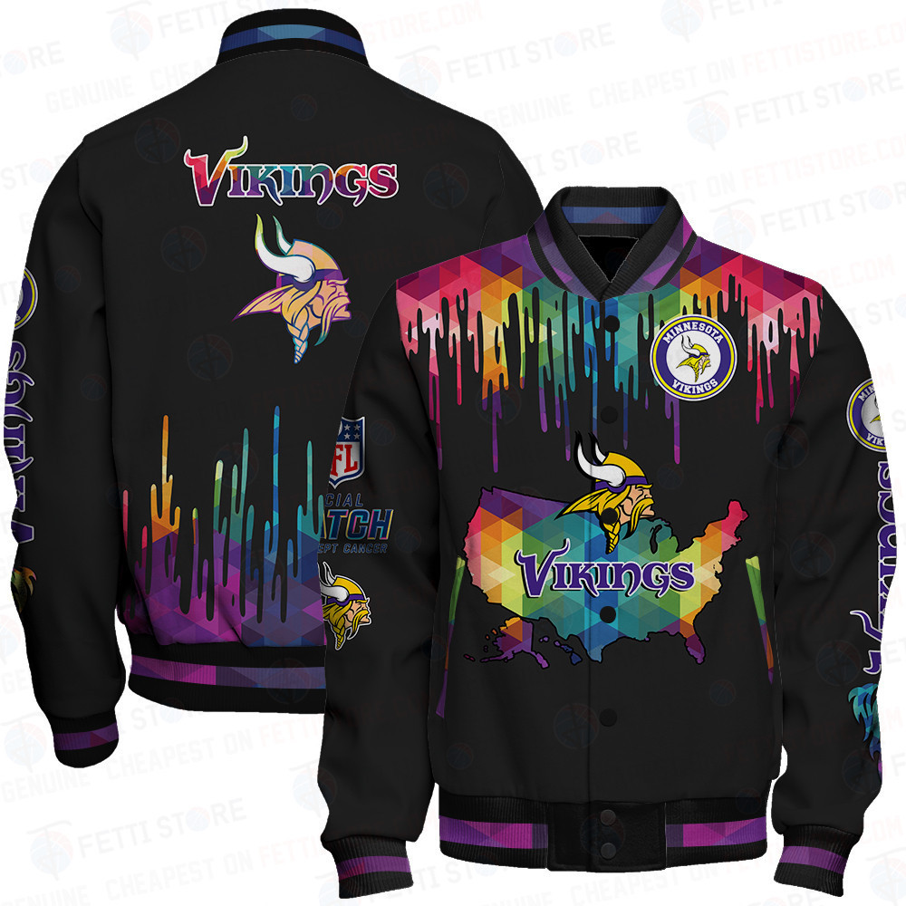 minnesota vikings nfl baseball varsity jacket baseball jacket all over print v3 do3ee