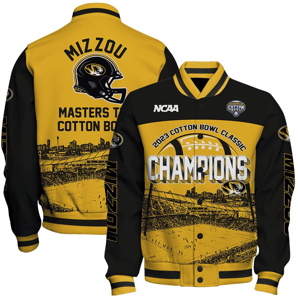 missouri tigers ncaa miz zou masters the cotton bowl baseball varsity jacket baseball jacket all over print xr0cj