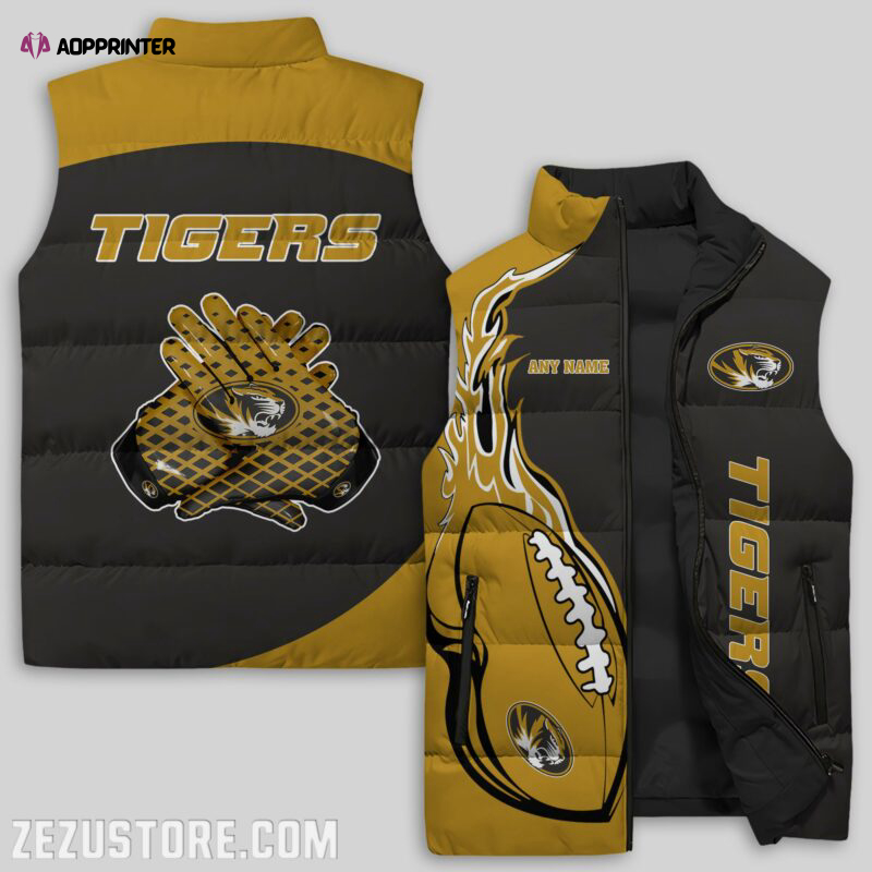 missouri tigers ncaa sleeveless puffer jacket custom for fans gifts 1