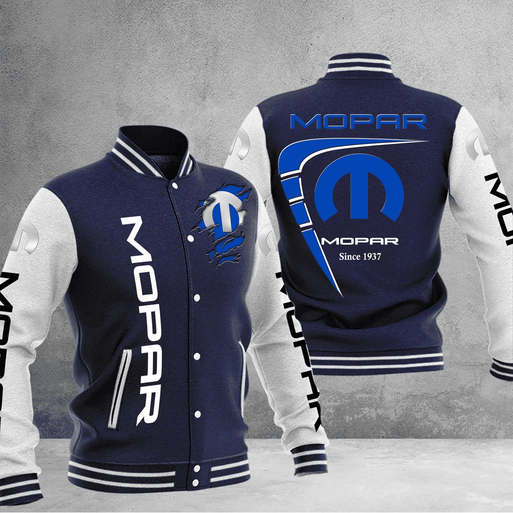 mopar baseball varsity jacket baseball jacket all over print 47vws