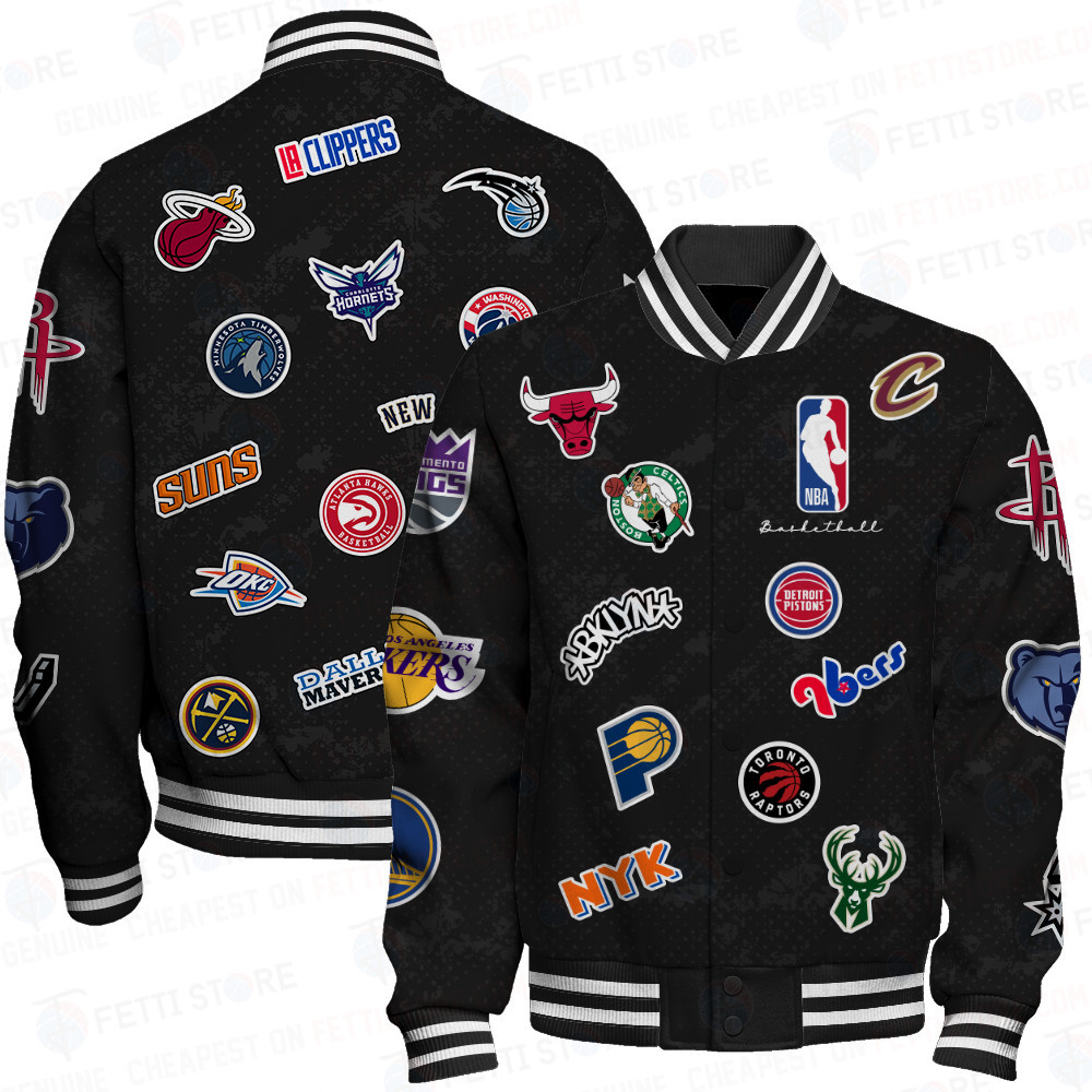 nba full team logo new design print baseball varsity jacket baseball jacket all over print sfat v21 uojty