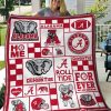 ncaa alabama crimson tide quilt fleece blanket v3 wfqf18 b16x5