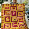 ncaa arizona state sun devils logo quilt fleece blanket and fleece blanket wfqf39 muoco