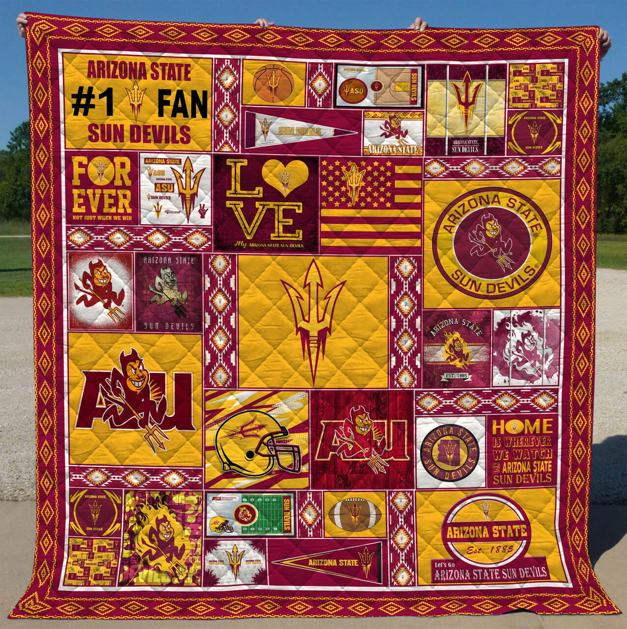 ncaa arizona state sun devils special style quilt fleece blanket wfqf48 ryezy