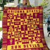 ncaa arizona state sun devils special style quilt fleece blanket wfqf49 iuats