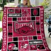 ncaa arkansas razorbacks colorful quilt fleece blanket wfqf61 np3ya