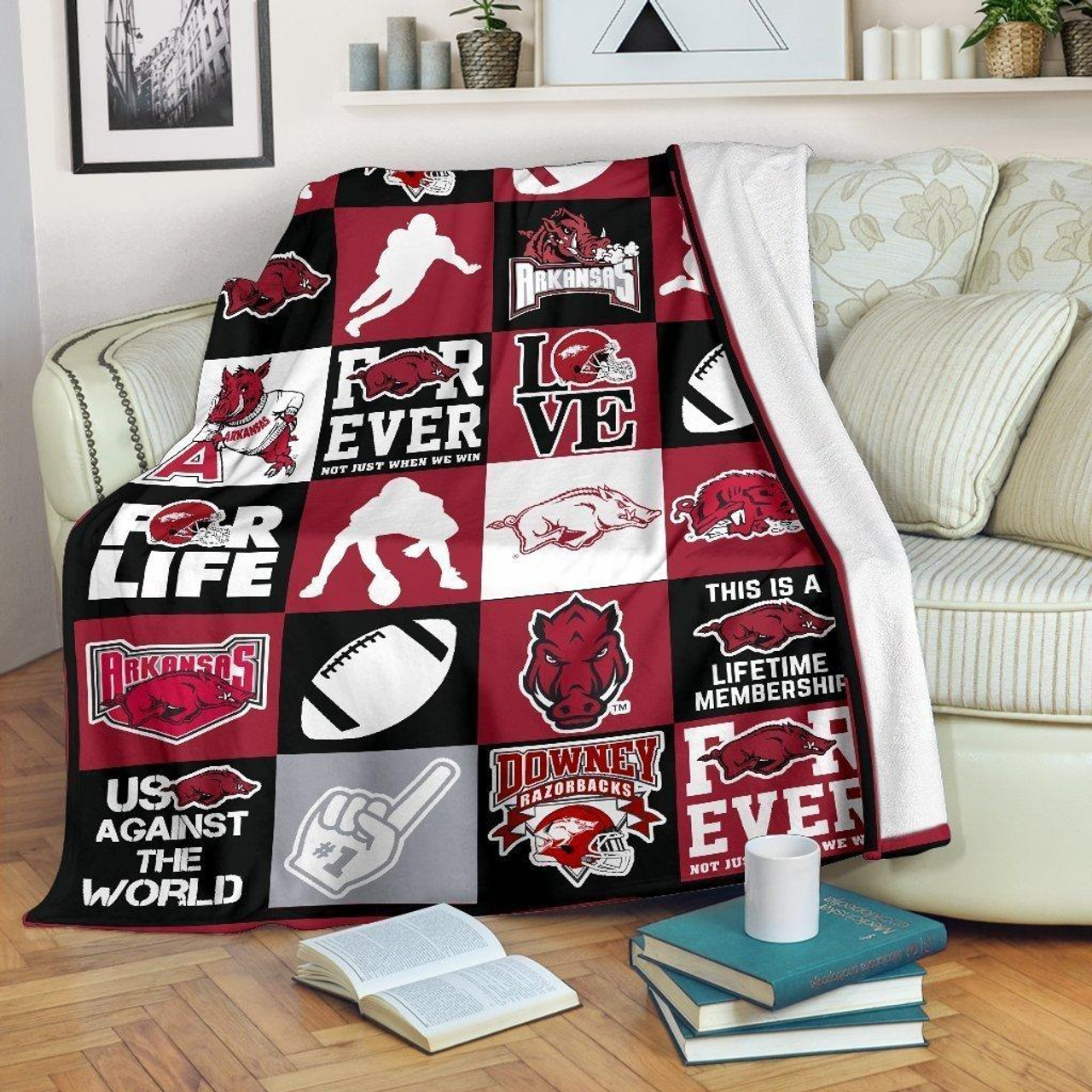 ncaa arkansas razorbacks special fleece blanket and quilt fleece blanket wfqf75 e0khv