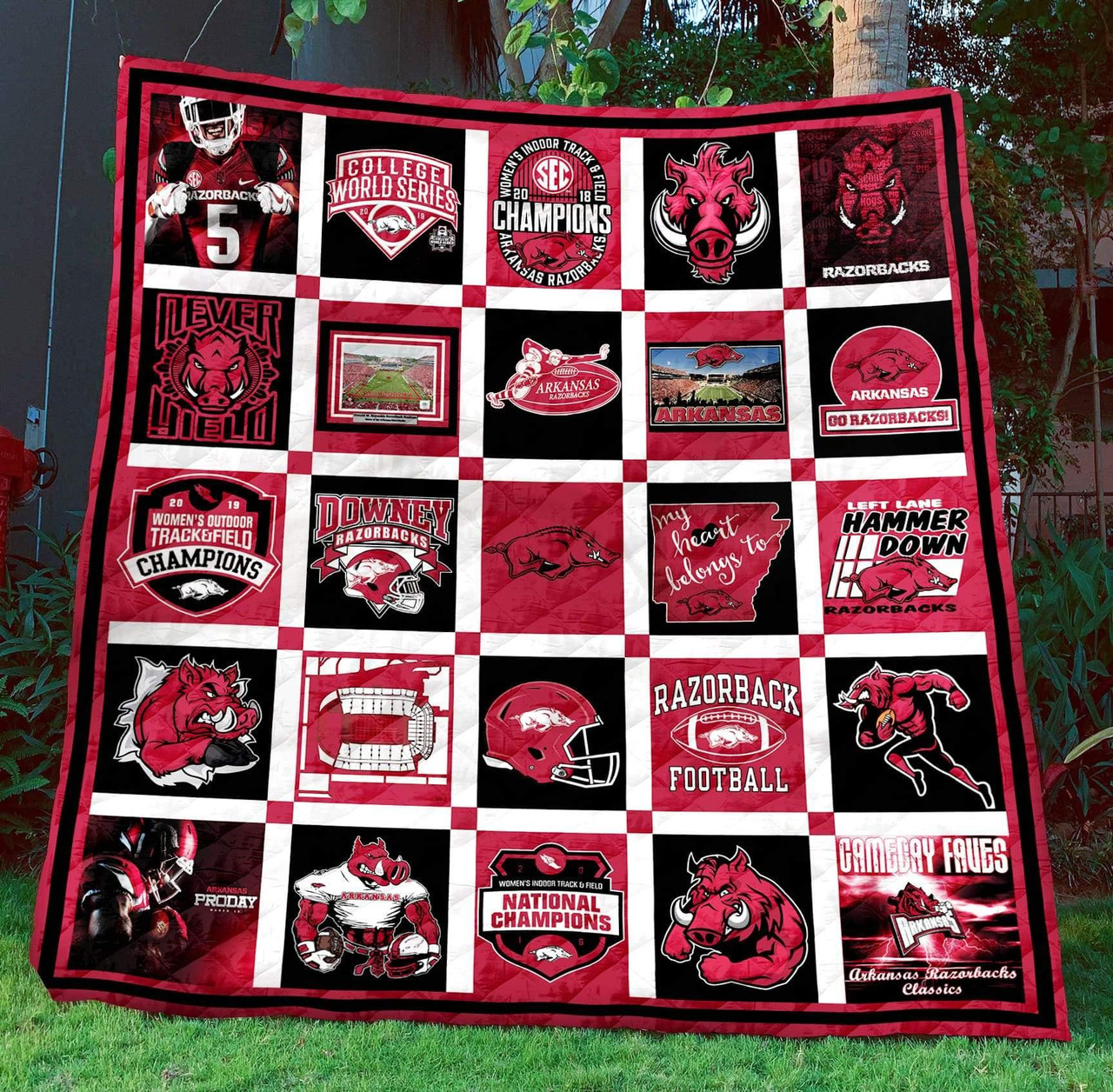 ncaa arkansas razorbacks special quilt fleece blanket wfqf74 kkrhw