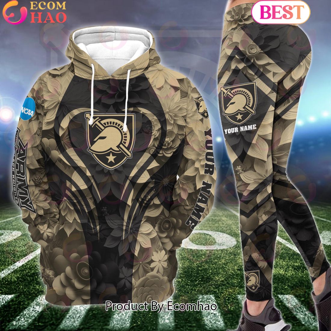 ncaa army black knights hoodie and leggings custom your name football team clothings gift for football lovers 1 YkzKQ