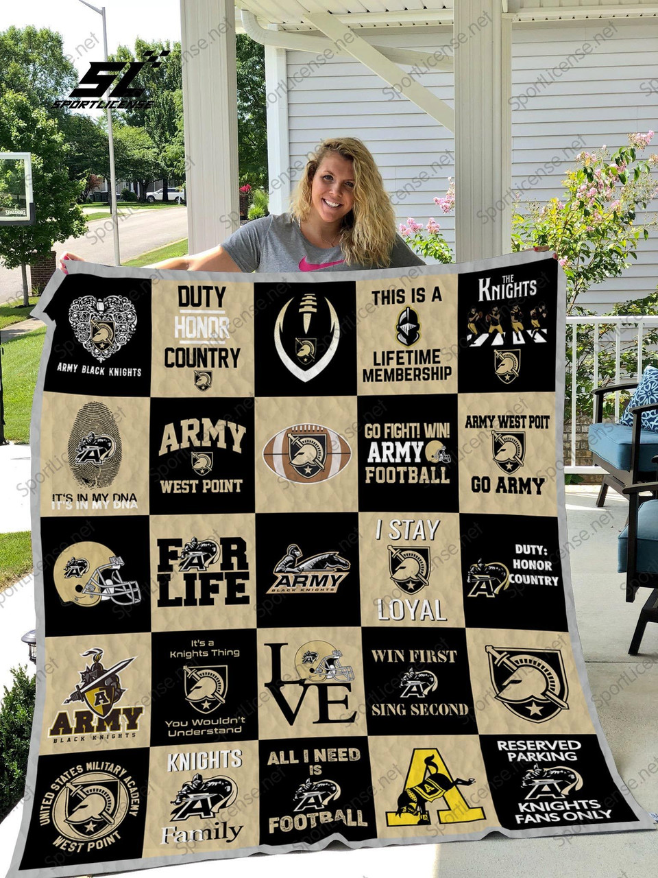 ncaa army black knights limited quilt fleece blanket wfqf81 tr6fa