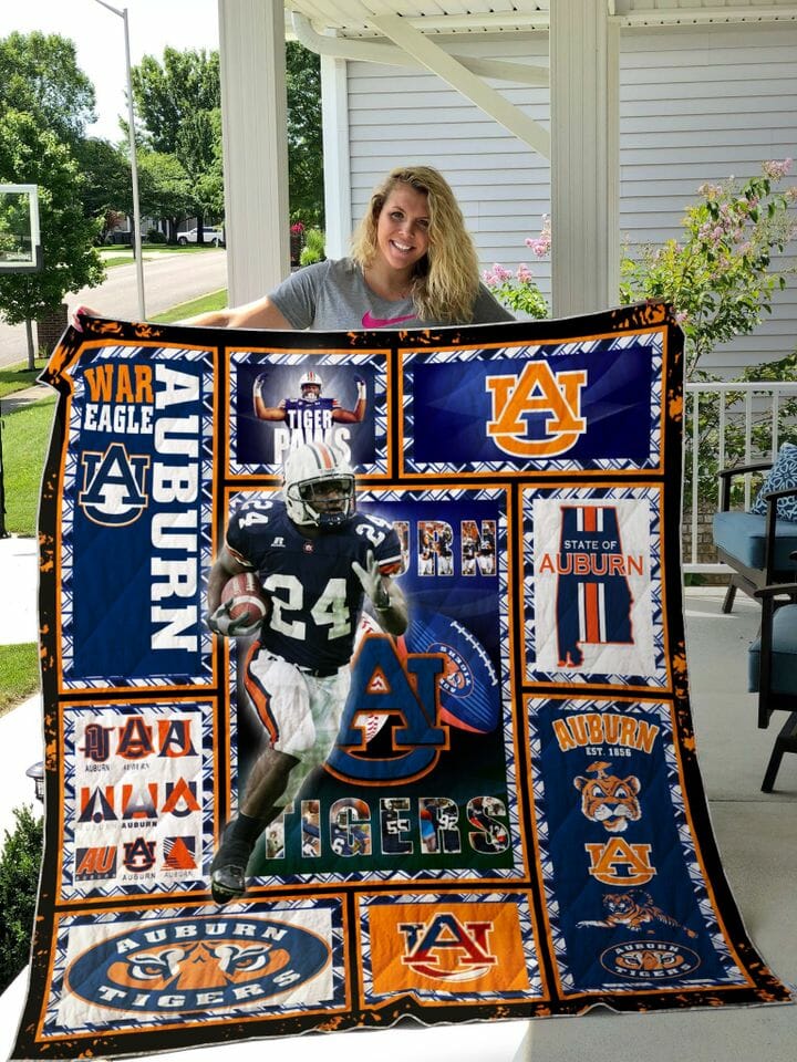 ncaa auburn tigers legend no 24 quilt fleece blanket wfqf90 uqyzc