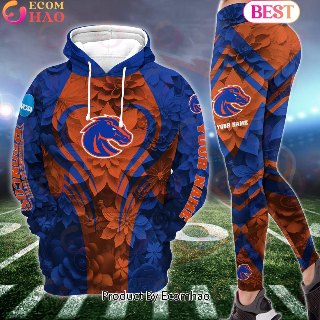 ncaa boise state broncos hoodie and leggings custom your name football team clothings gift for football lovers 1 cKHZx