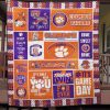 ncaa clemson tigers quilt fleece blanket v1 wfqf119 6ktx0