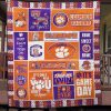 ncaa clemson tigers quilt fleece blanket v18 wfqf108 4wlet