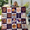 ncaa clemson tigers quilt fleece blanket v4 wfqf113 sxrjp