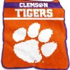 ncaa clemson tigers quilt fleece blanket v5 wfqf123 lyoiu