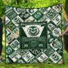 ncaa colorado state rams green white est 1870 quilt fleece blanket wfqf132 my98s