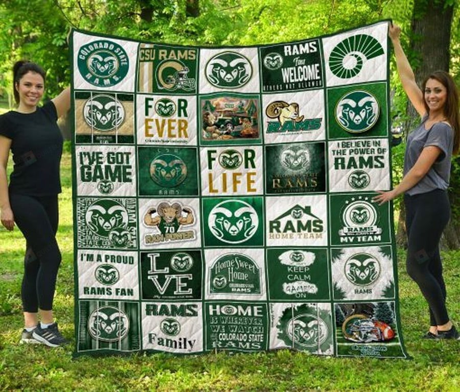 ncaa colorado state rams green white i believe in the power quilt fleece blanket wfqf133 xr1jc