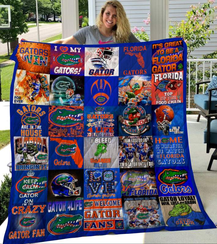 ncaa florida gators blue orange for fan quilt fleece blanket wfqf141 ok0e7