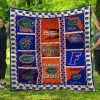 ncaa florida gators blue orange quilt fleece blanket v2 wfqf139 begau