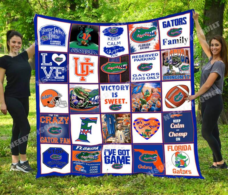 ncaa florida gators blue white quilt fleece blanket v2 wfqf143 tyqu8