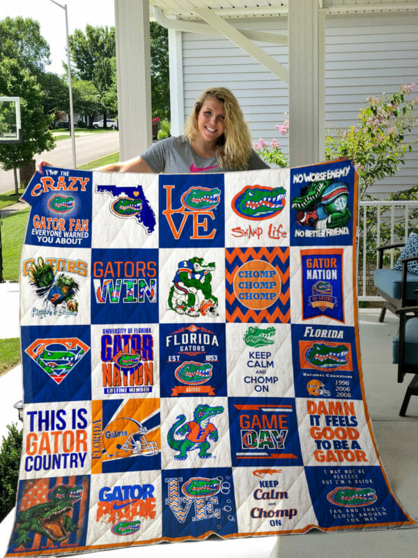 ncaa florida gators blue white quilt fleece blanket wfqf144 na2bd