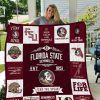 ncaa florida state seminoles garnet white quilt fleece blanket wfqf156 2j6cl