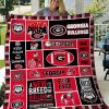 ncaa georgia bulldogs quilt fleece blanket v3 wfqf173 tqqbl