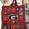 ncaa georgia bulldogs quilt fleece blanket v4 wfqf164 9okxh