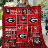 ncaa georgia bulldogs quilt fleece blanket v9 wfqf169 doptt