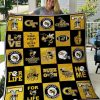 ncaa georgia tech yellow jackets yellow black caro quilt fleece blanket wfqf190 o7sva