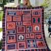 ncaa illinois fighting illini blue orange quilt fleece blanket v2 wfqf198 ea4fz