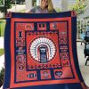 ncaa illinois fighting illini blue orange quilt fleece blanket v3 wfqf199 obo2w