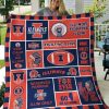 ncaa illinois fighting illini blue orange quilt fleece blanket v4 wfqf200 hsxuu