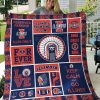 ncaa illinois fighting illini blue orange quilt fleece blanket wfqf201 c5xax